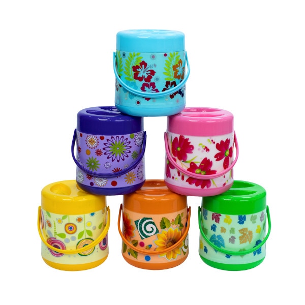 Smiling Floral Food Flask